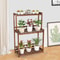 Tier Wooden Plant Stand Indoor Outdoor Space Saving Vertical Shelf