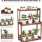 Tier Wooden Plant Stand Indoor Outdoor Space Saving Vertical Shelf