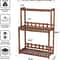 Tier Wooden Plant Stand Indoor Outdoor Space Saving Vertical Shelf