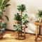 Tier Wooden Plant Stand Indoor Outdoor Corner Shelf for Multiple Plants