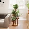 Tier Wooden Plant Stand Indoor Outdoor Corner Shelf for Multiple Plants