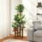 Tier Wooden Plant Stand Indoor Outdoor Corner Shelf for Multiple Plants