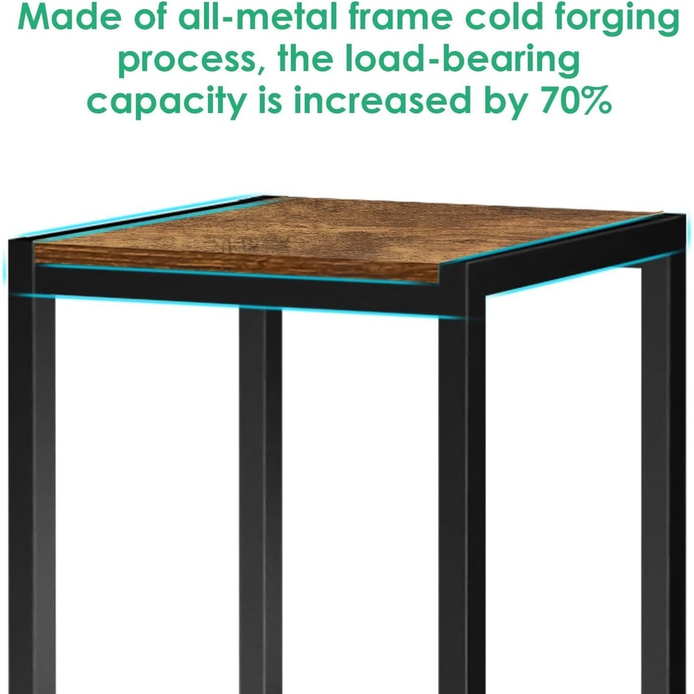 Tall Wooden Plant Stands Set of Heavy Duty Indoor Outdoor Pedestal Planter Stand