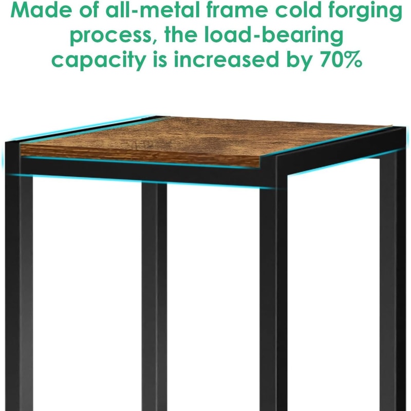 Tall Wooden Plant Stands Set of Heavy Duty Indoor Outdoor Pedestal Planter Stand