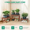 Tier Wooden Plant Stand Indoor Outdoor Corner Shelf for Succulents and Pots