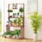 Heavy Duty Wooden Plant Stand Indoor Outdoor Multi Tier Hanging Planter Shelf