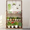 Heavy Duty Wooden Plant Stand Indoor Outdoor Multi Tier Hanging Planter Shelf