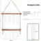 Tier Wall Hanging Planter with Glass Terrarium Vase & Wooden Frame