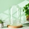 Elegant Glass Cloche Terrarium Dome With Base For Plant Display Case Decor 1