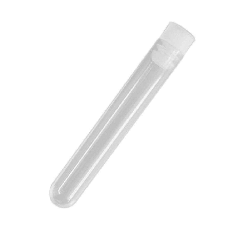 Plastic Test Tubes with Screw Caps Leakproof Sample Containers