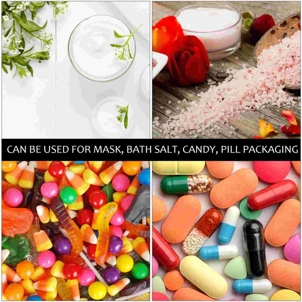 Clear Plastic Test Tubes with Caps Leakproof Sample Containers for Lab Crafts Storage