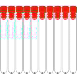 clear plastic test tubes set with secure plug lab test tube set pack