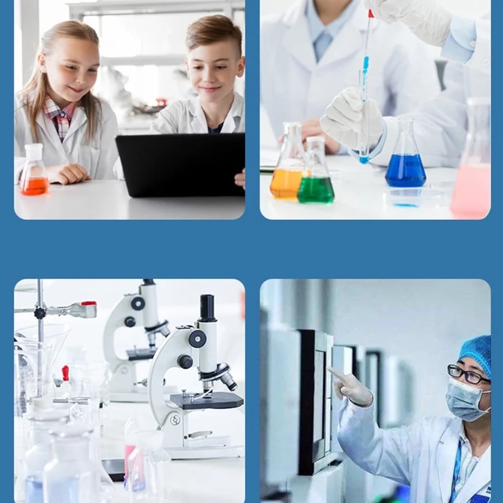 Clear Plastic Test Tubes Set with Secure Plug Lab Test Tube Set Pack