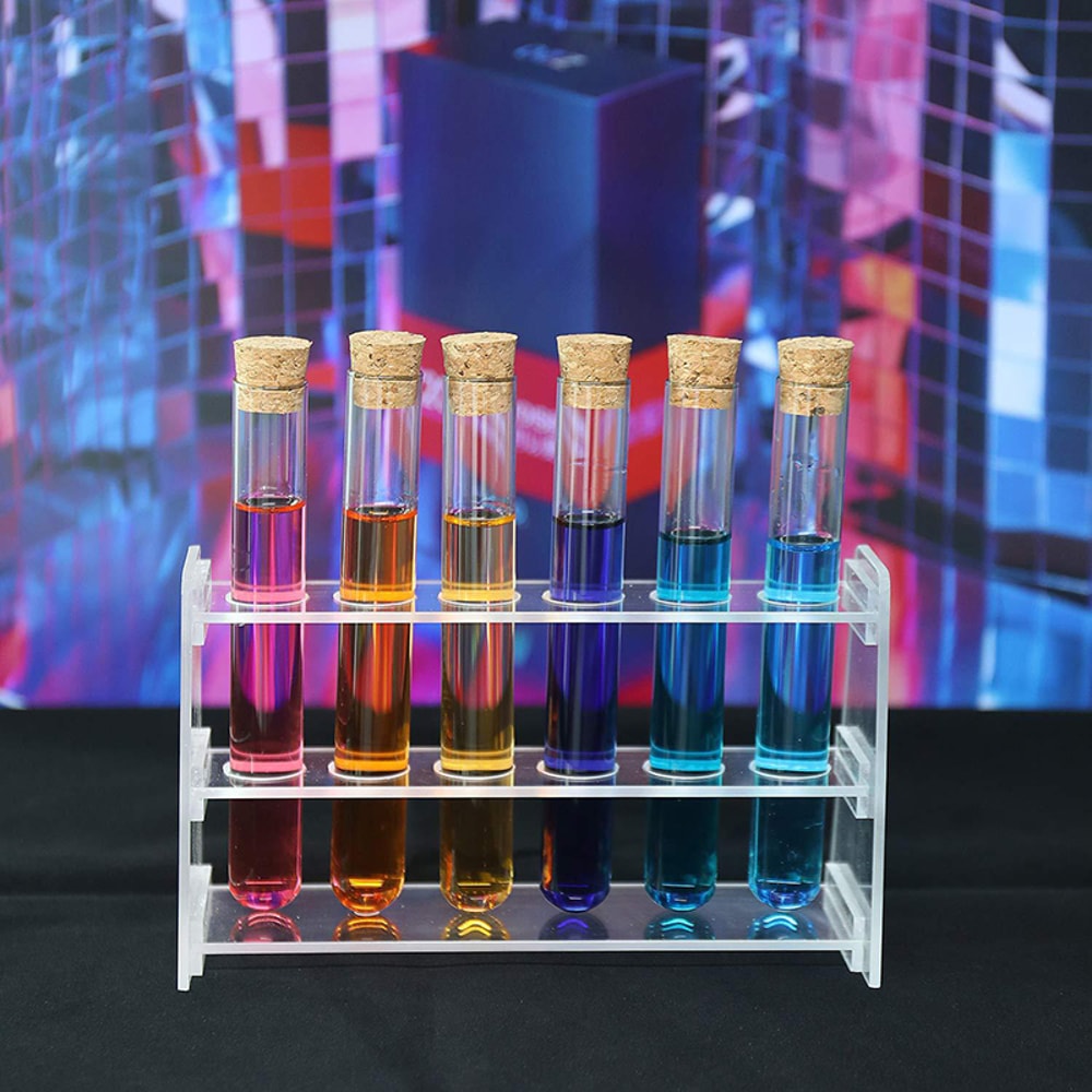 Plastic Test Tubes with Caps Transparent Laboratory Test Tubes Set