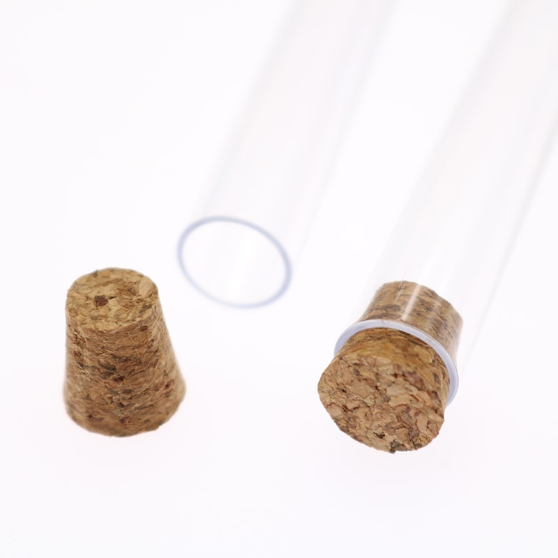 Plastic Test Tubes with Caps Transparent Laboratory Test Tubes Set