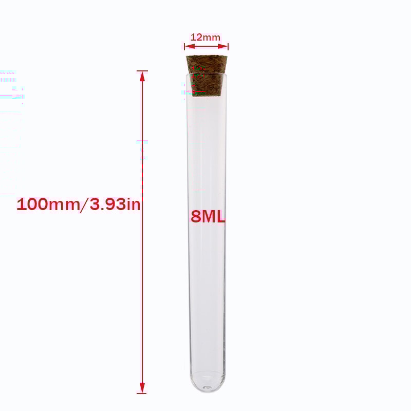 Plastic Test Tubes with Caps Transparent Laboratory Test Tubes Set