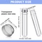 Clear Plastic Test Tubes with Caps Set Multi Purpose Storage Tubes for Candy, Spices & Crafts