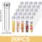Clear Test Tubes With Caps Plastic Storage Tubes For Crafts Candy Spices 1