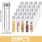 Clear Test Tubes With Caps Plastic Storage Tubes For Crafts Candy Spices 1