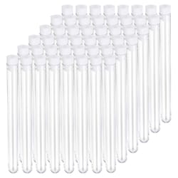 plastic test tubes with caps clear lab sample tubes for experiments & storage
