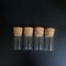 Plastic Test Tubes with Cork Stoppers for Lab and Drosophila Culture