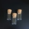 Plastic Test Tubes with Cork Stoppers for Lab and Drosophila Culture