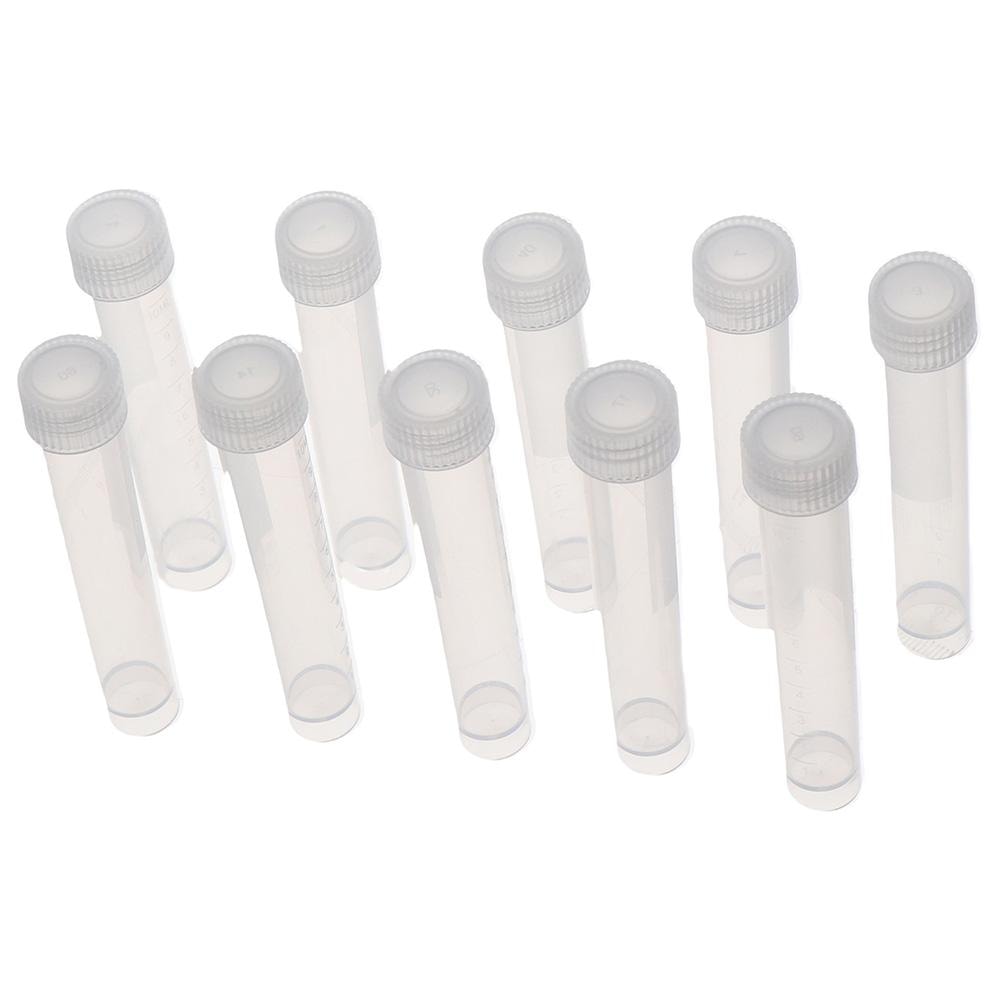 plastic test tubes with caps Leakproof lab sample vials for storage and experiments