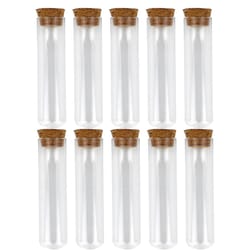 clear plastic test tubes with cork lab storage wedding favor vials