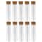 Clear Plastic Test Tubes with Cork Lab Storage Wedding Favor Vials