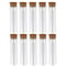 Clear Plastic Test Tubes with Cork Lab Storage Wedding Favor Vials