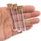 Clear Plastic Test Tubes with Caps Set Transparent Test Tube Vials for Lab, Crafts & Storage