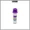Micro Blood Collection Tubes Sterile Purple Cap Anticoagulant Vials Pack