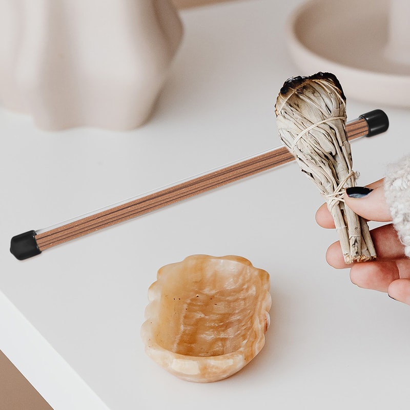 Portable incense holder tubes set Transparent incense storage containers with airtight lids