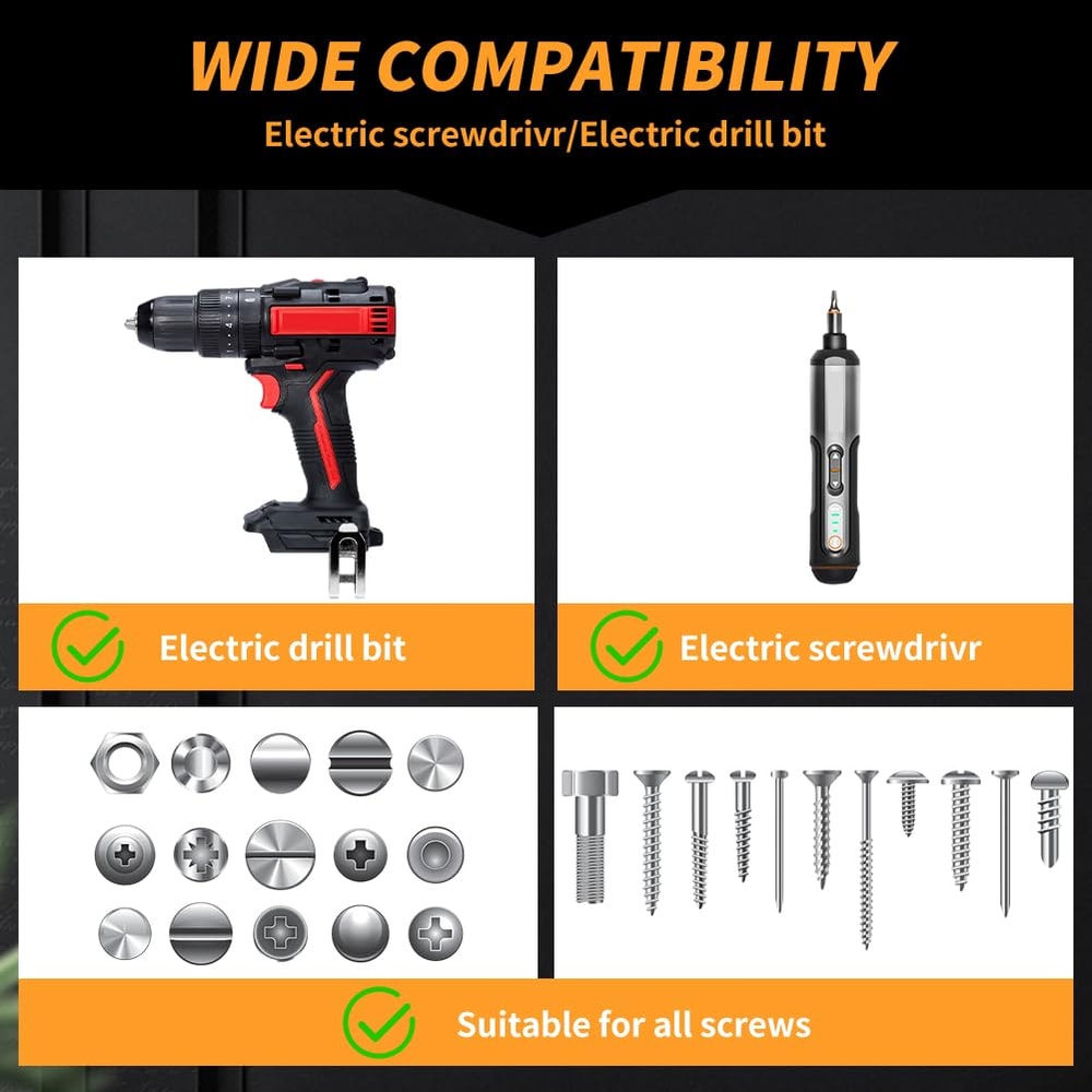 Magnetic Screw Holder Drill Bit Clamp Set for Electric Drills