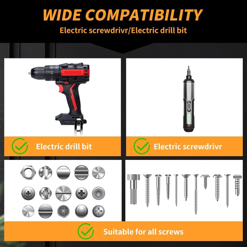 Magnetic Screw Holder Drill Bit Clamp Set for Electric Drills
