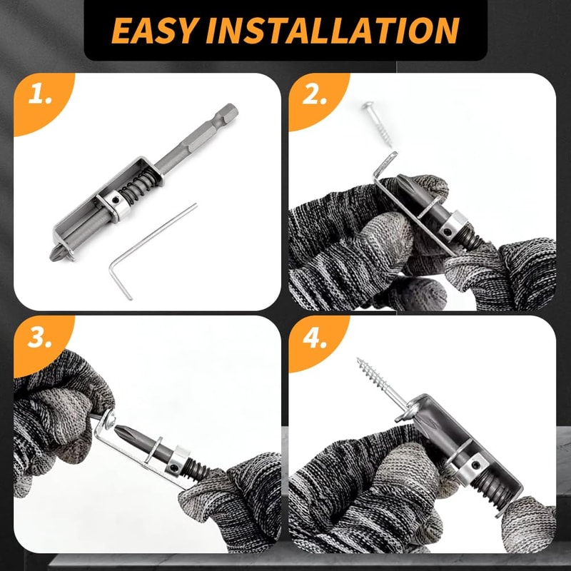 Magnetic Screw Holder Drill Bit Clamp Set for Electric Drills