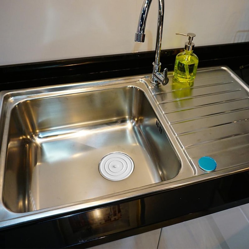 Leak Proof Silicone Bathtub Drain Stopper Hair Catcher for Sink & Tub