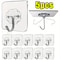 Transparent Heavy Duty Adhesive Wall Hooks Stainless Steel Self Adhesive Hooks For Kitchen Bathroom 5