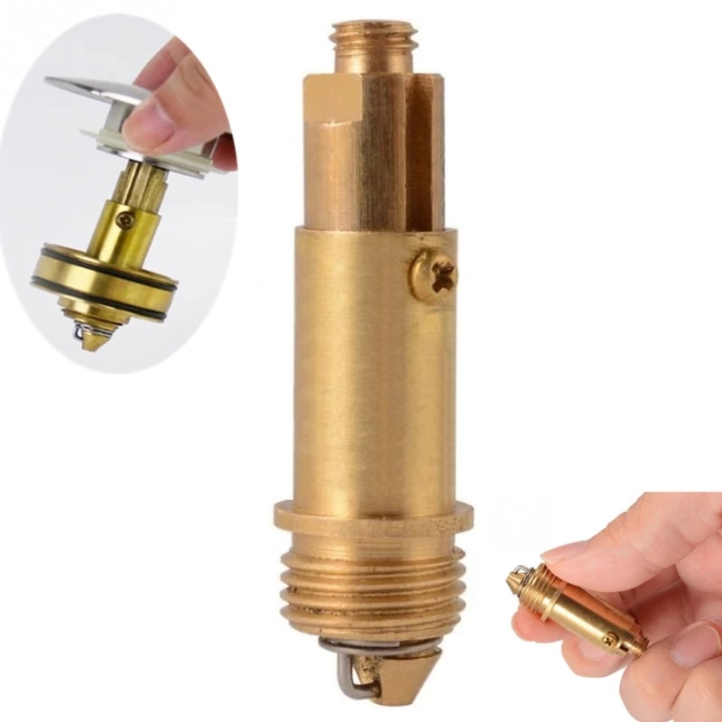 Universal Brass Pop Up Sink Drain Plug Click Clack Bounce Valve for Bathroom Basin