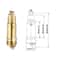 Universal Brass Pop Up Sink Drain Plug Click Clack Bounce Valve for Bathroom Basin