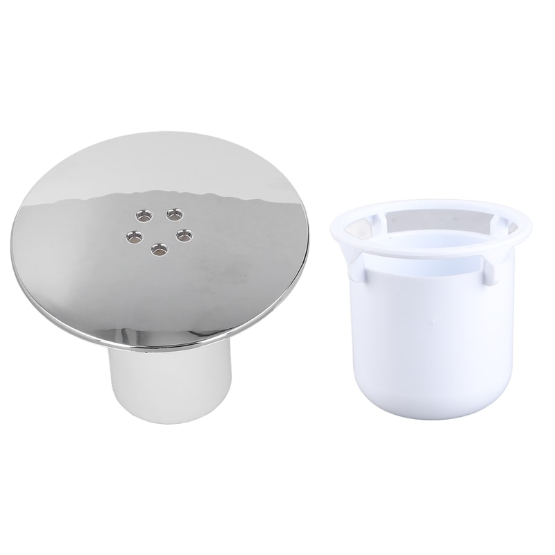 Fast Flow Shower Drain Cover with Hair Catcher Stainless Steel Waste Trap Plug
