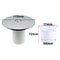 Fast Flow Shower Drain Cover with Hair Catcher Stainless Steel Waste Trap Plug