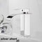 Black Stainless Steel Waterfall Faucet Hot Cold Basin Mixer Tap 6