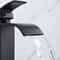 Black Waterfall Bathroom Faucet Single Hole Vessel Sink Mixer Tap Hot And Cold 3
