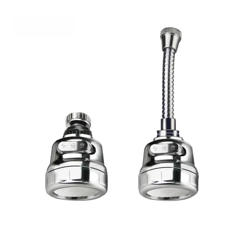 Swivel Faucet Aerator Dual Mode Sprayer Water Saving Kitchen Tap Attachment