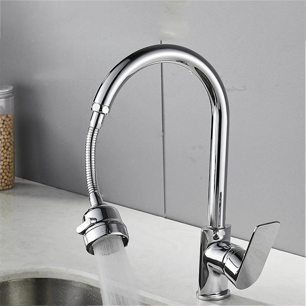Swivel Faucet Aerator Dual Mode Sprayer Water Saving Kitchen Tap Attachment