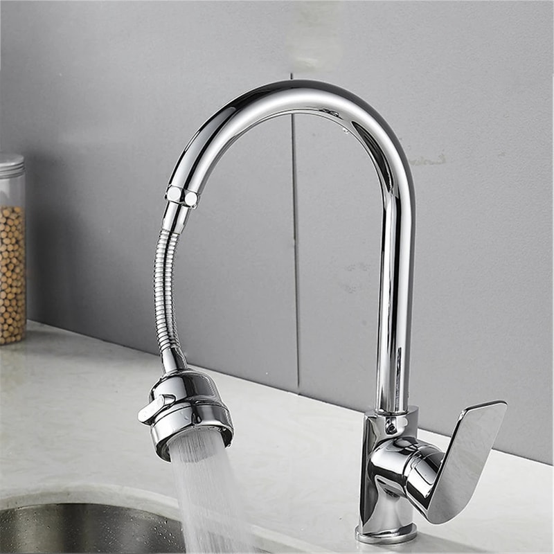 Swivel Faucet Aerator Dual Mode Sprayer Water Saving Kitchen Tap Attachment