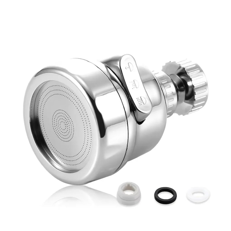 Swivel Faucet Aerator Dual Mode Sprayer Water Saving Kitchen Tap Attachment