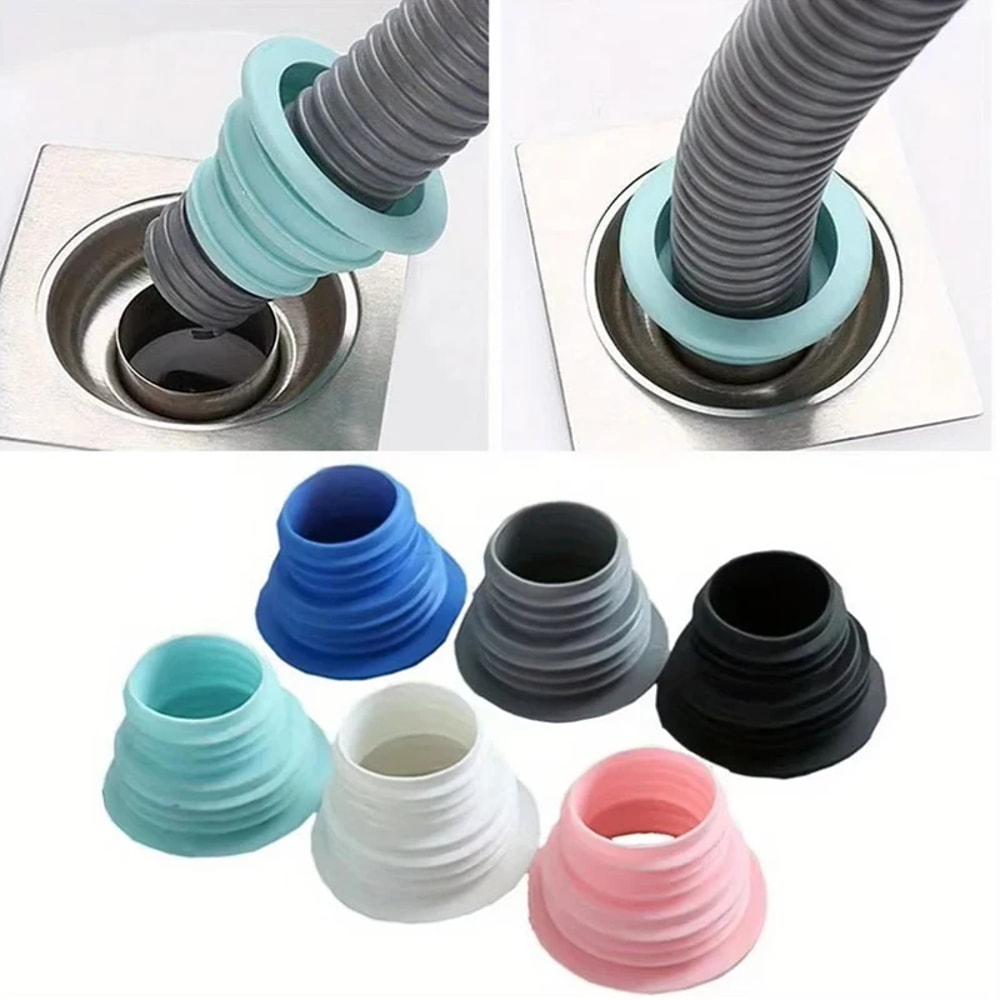 Universal drain seal ring for odor free pipes leakproof floor and washing machine seal