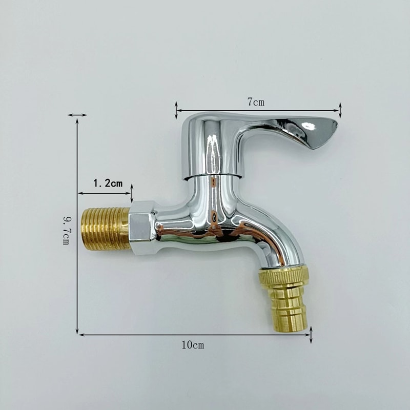 Wall Mounted Garden Water Tap With Quick Connector Durable Hose Faucet For Balcony Outdoor Use 6